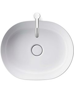 Duravit Luv vasque à poser 03795000001 50x35cm, au sol, sans trop-plein, sans rangée de trous pour robinetterie, blanc WonderGliss