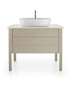 Duravit Luv Waschtisch-Unterschrank LU956906060 93,8x57x74,3cm, 1 Schubkasten, 1 Auszug, stehend, Taupe Seidenmatt