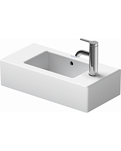 Duravit Handwaschbecken Vero 50 x 25cm 07035000001 weiss mit WonderGliss, 2 Hahnlöcher vorgestochen