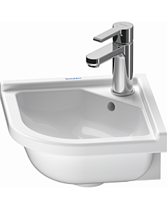 Duravit Starck 3 Eckhandwaschbecken 0752440000 43 x 38 cm, weiss, mit Überlauf