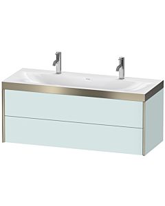 Duravit Meuble sous-vasque XViu XV4618OB280P 120x48cm, 2 tiroirs, noir mat, Rahmen P, graphite super mat