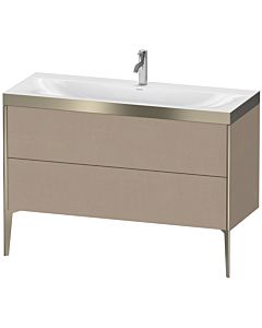 Duravit Meuble sous-vasque XViu XV4712OB175P 120x48cm, 2 tiroirs, 2000 , champagne mat, Rahmen P, lin