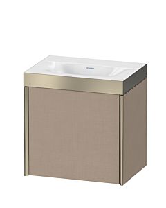 Duravit XViu vanity unit XV4631NB175P 45x33.3cm, 2000 door, right, without tap hole, matt champagne, Rahmen P, linen