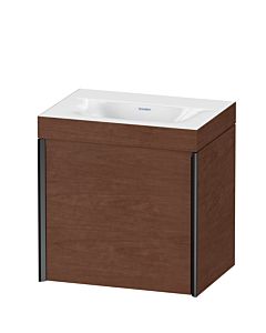 Duravit XViu meuble sous-vasque XV4631NB213C 45x33,3cm, 2000 , droite, sans trou pour robinet, noir mat, Rahmen C, noyer américain