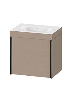 Duravit XViu meuble sous-vasque XV4631NB275C 45x33,3cm, 2000 , droite, sans trou pour robinet, noir mat, Rahmen C, lin