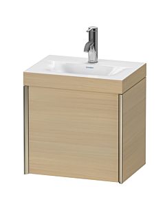 Duravit XViu Waschtisch-Unterschrank XV4631OB171C 45x33,3cm, 1 Tür, rechts, 1 Hahnloch, champagner matt, Rahmen C, mediterrane eiche