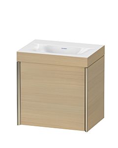 Duravit XViu Waschtisch-Unterschrank XV4630NB171C 45x33,3cm, 1 Tür, links, ohne Hahnloch, champagner matt, Rahmen C, mediterrane eiche