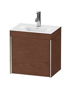 Duravit XViu meuble sous-vasque XV4630OB113C 45x33,3cm, 2000 , gauche, 2000 , champagne mat, Rahmen C, noyer américain
