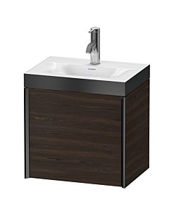 Duravit XViu meuble sous-vasque XV4630OB269P 45x33,3cm, 2000 , gauche, 2000 , noir mat, Rahmen P, noyer brossé