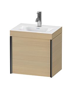 Duravit XViu Waschtisch-Unterschrank XV4630OB271C 45x33,3cm, 1 Tür, links, 1 Hahnloch, schwarz matt, Rahmen C, mediterrane eiche
