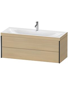 Duravit Meuble sous-vasque XViu XV4617OB271C 120x48cm, 2 tiroirs, 2000 , noir mat, Rahmen C, chêne méditerranéen