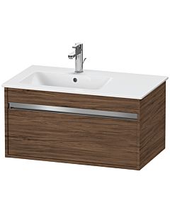 Duravit Ketho vanity unit KT641902121 80 x 47.5 cm, dark 2000 , match2 pull-out, wall-hung