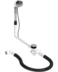 Duravit Quadroval waste and overflow 792205000001000 Bowden cable length 65 cm, d= 5.2 cm, with bath filler, chrome