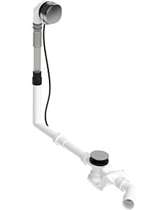 Duravit Quadroval waste and overflow 792207000001000 Bowden cable length 85 cm, d= 5.2 cm, with bath filler, chrome