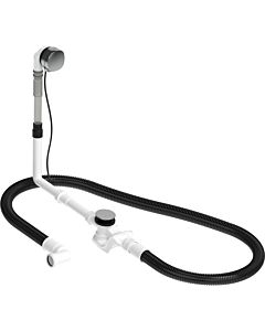 Duravit Quadroval Ab- und Überlaufgarnitur 792209000001000 Bowdenzuglänge 85 cm, d= 5,2cm, mit Wanneneinlauf, chrom