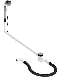 Duravit Quadroval Ab- und Überlaufgarnitur 792211000001000 Bowdenzuglänge 110 cm, d= 5,2cm, mit Wanneneinlauf, chrom