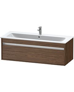 Duravit Ketho Waschtisch-Unterschrank KT642102121 120 x 47,5 cm, nussbaum dunkel, 1 Auszug, wandhängend