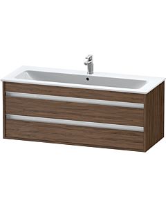 Duravit Ketho Waschtisch-Unterschrank KT643102121 120 x 47,5 cm, nussbaum dunkel, 2 Schubkästen, wandhängend