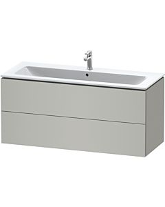 Duravit L-Cube vanity unit LC624300707 122 x 48, 2000 cm, concrete gray matt, 2 drawers, wall-hung