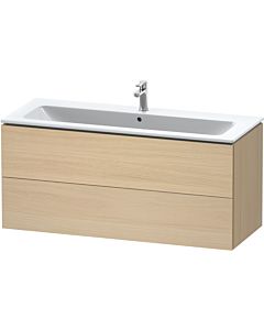 Duravit L-Cube Waschtischunterbau LC624307171 Mediterrane Eiche, 122x55x48,1cm, 2 Schubladen