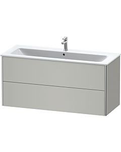 Duravit XSquare Waschtisch-Unterschrank XS417400707 121x56x47,8cm, 2 Schubkästen, Betongrau matt