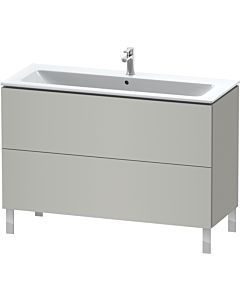 Duravit L-Cube vanity unit LC662800707 122 x 48, 2000 cm, concrete gray matt, 2 pull-outs, standing