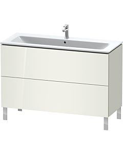Duravit L-Cube vanity unit LC662802222 122 x 48, match2 cm, white high gloss, 2 2000
