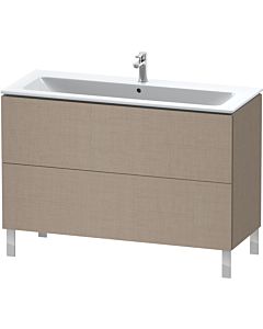 Duravit L-Cube Waschtisch-Unterschrank LC662807575 122 x 48,1 cm, leinen, 2 Auszüge, stehend