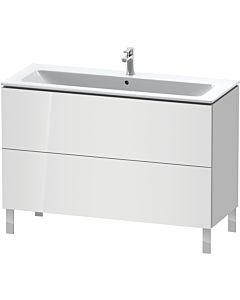 Duravit L-Cube vanity unit LC662808585 122 x 48, match2 cm, white high gloss, 2 2000
