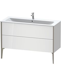 Duravit Meuble sous-vasque XViu XV44840B185 121 x 59,4 x 48 cm, blanc , debout, champagne mat