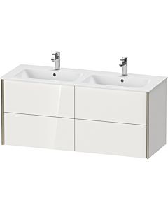 Duravit Meuble sous-vasque XViu XV41290B280 128x48x56cm, 4 tiroirs, suspendu, noir mat, graphite super mat