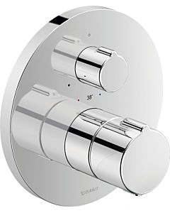 Duravit C.1 Brausethermostat C14200016010 chrom, Abstellventil, 1 Verbraucher, rund
