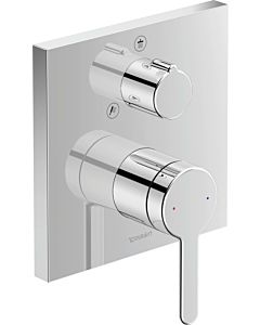 Duravit C.1 Unterputz Einhebel-Brausemischer C14210011010, chrom, eckig, mit Umstellventil