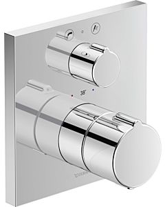 Duravit C.1 UP-Wannenthermostat C15200017010 eckig, Ab- & Umstellventil, Sicherungskombination