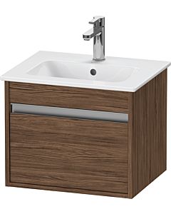 Duravit Ketho Waschtisch-Unterschrank KT640402121 50x41,2x41cm, 1 Auszug, wandhängend, nussbaum dunkel
