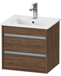 Ketho Duravit vasque KT644402121 50x41,2x48cm, 2 tiroirs, suspendu, noyer foncé
