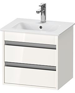 Duravit Ketho vanity unit KT644402222 50x41.2x48cm, 2 drawers, wall-hung, white high gloss