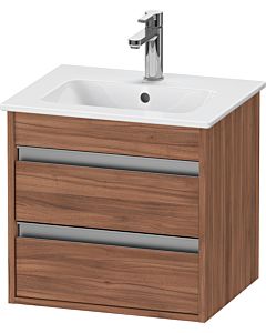 Duravit Ketho Waschtisch-Unterschrank KT644407979 50x41,2x48cm, 2 Schubkästen, wandhängend, nussbaum natur