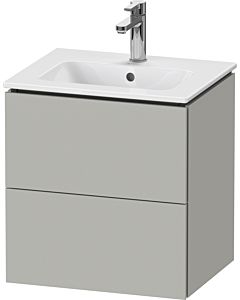 Duravit L-Cube Waschtisch-Unterschrank LC621800707 52x39,1x55cm, 2 Schubkästen, wandhängend, betongrau matt