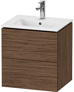 Duravit L-Cube vanity unit LC621802121 52x39.1x55cm, 2 drawers, wall-hung, dark walnut