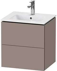 Duravit L-Cube vanity unit LC621804343 52x39.1x55cm, 2 drawers, wall-hung, basalt matt