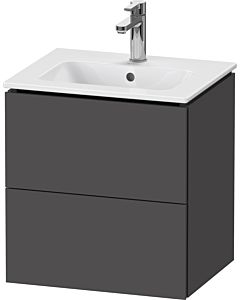 Duravit L-Cube vanity unit LC621804949 52x39.1x55cm, 2 drawers, wall-hung, graphite matt