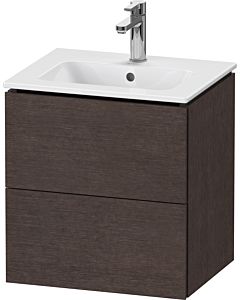 Duravit L-Cube vanity unit LC621807272 52x39.1x55cm, 2 drawers, wall-hung, brushed dark oak