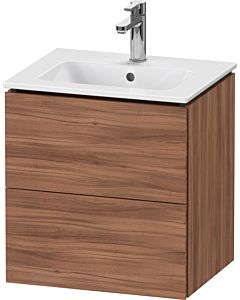 L-Cube Duravit vasque LC621807979 52x39,1x55cm, 2 tiroirs, suspendu, noyer naturel