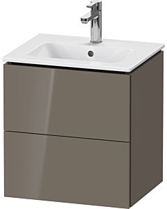 Duravit L-Cube Waschtisch-Unterschrank LC621808989 52x39,1x55cm, 2 Schubkästen, wandhängend, flannel grey hochglanz