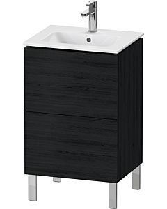 L-Cube Duravit vasque LC667101616 52x42,1x70,4cm, 2 coulissants, debout, chêne noir