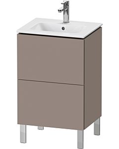 Duravit L-Cube vanity unit LC667104343 52x42.1x70.4cm, 2 pull-outs, standing, basalt matt