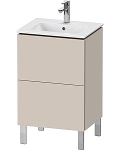 L-Cube Duravit vasque LC667109191 52x42,1x70,4cm, 2 coulissants, debout, taupe mat