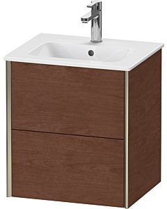 Duravit XViu vanity unit XV43150B113 51x42x56cm, 2 drawers, wall-hung, matt champagne, American walnut