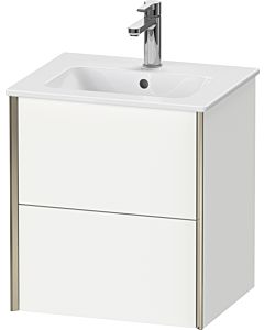 Duravit Meuble sous-vasque XViu XV43150B118 51x42x56cm, 2 tiroirs, suspendu, champagne mat, blanc mat